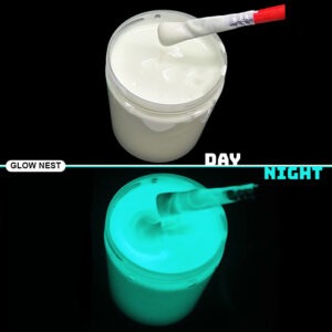 Aqua glow in dark paint