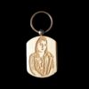 Personalized Wooden Photo Keychain | Engraved Photo Keychain With Your Photo 1 Photo Keychain