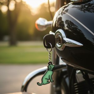 Glow In Dark Dog Shape Keychain 5 dog6